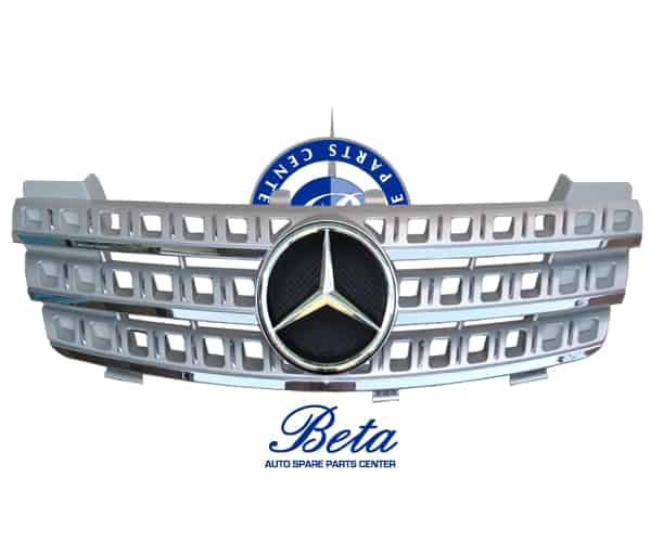 Radiator Grille Modified with Base without Logo -Silver for Mercedes ML-Class W164 2005-2008 models, Part Number 1648800685 Radiator Grille Modified with Base without Logo -Silver for Mercedes ML-Class W164 2005-2008 models, Part Number 1648800685